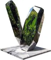 Камни полированная сталь арт-объект (517631) поставка  в Оренбурге