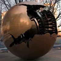 Шар пустотелый медь (198301) монтаж - сфера арт-объект ø 1000 мм. пустотелая  в Оренбурге