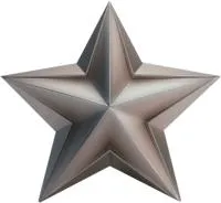 Звезда из нержавеющей стали декор на стелу в Оренбурге (518508)