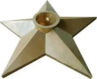 Звезда из листовой латуни Вечный огонь патина в Оренбурге (518525)