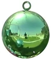 Ёлочный шар зелёный (518841) ∅ 400 мм. Оренбург 