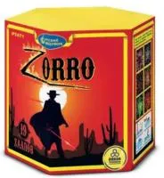 Фейерверк Zorro. Купить Фейерверк Zorro  Р7471 — магазин продажа салютов недорого —  Оренбург, производитель Русский фейерверк - Русская пиротехника, доставка по России  +7 963 711 89 03 — Оренбург | orenburg.piroclub.ru