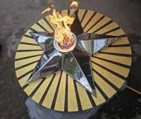 Решётка круг звезды (518198) поставка вечный огонь авторская  в Оренбурге