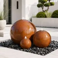 Шары 3 шт. фонтан Corten от (518907) ∅ 0,35 до 1 м. Оренбург 