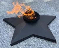 Звезда из чугуна (518232) сертификат комплект горелка ГВД 379 10 89 00 ПС вечный огонь ø 850 мм. монолит - литье  в Оренбурге