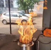 Горелка газовая ГВД 379 10 89 00 ПС (518307) монтаж вечный огонь ø 154 мм. ветроустойчивая  в Оренбурге