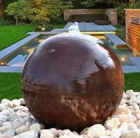 Сфера КОРТЕН - ШАР ФОНТАН 3D (518902) ∅ 850 мм. Оренбург 