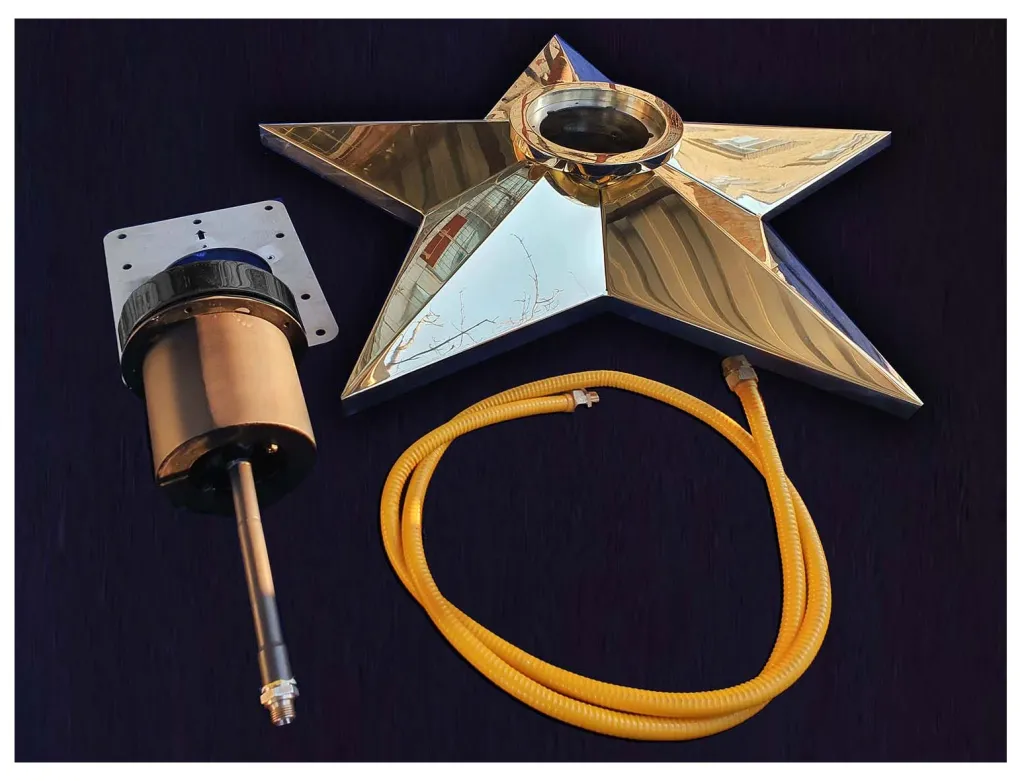 Вечный огонь звезда с газовой ветроустойчивой горелкой - комплект поставки Оренбург 