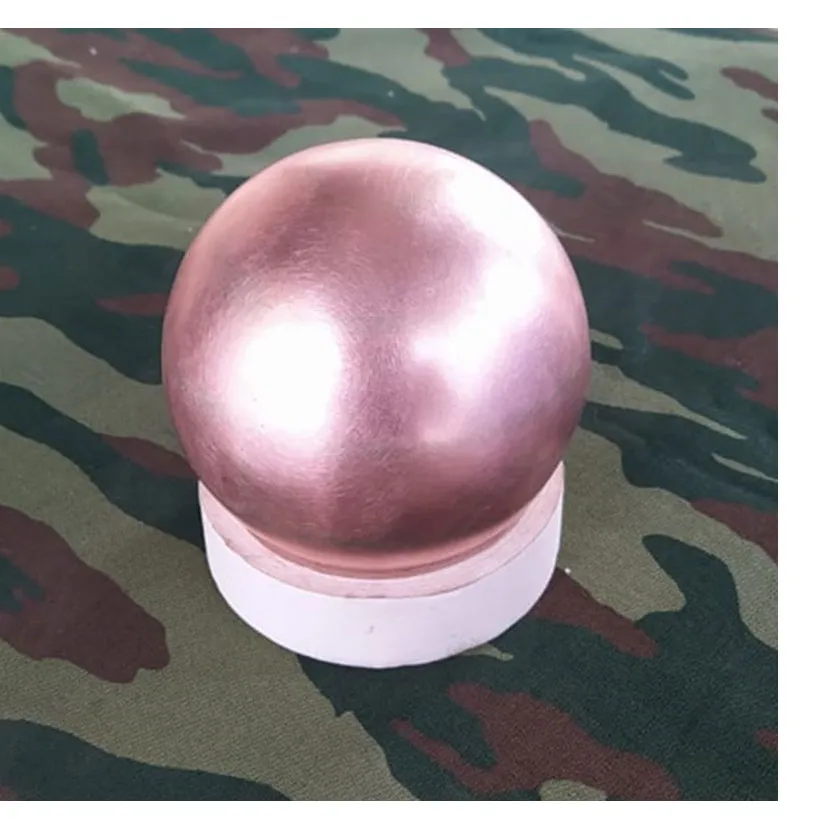 Шлифованная медная сфера - диаметр 100 миллиметров. Толщина стенки 1,5 миллиметра. Производство медных шаров - Оренбург, NSO-PiroClub